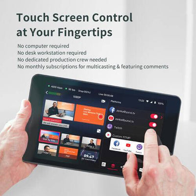 YoloLiv YoloBox Pro Portable Multi-Camera Live Streaming Switcher - Coremicro