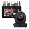 YoloLiv YoloBox Pro and RGBlink VUE 20x PTZ camera bundle with YoloLiv branded PTZ camera and portable streaming device