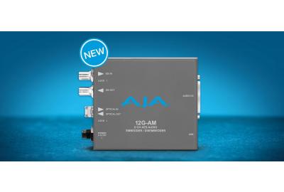 AJA Releases 12G-AM 12G-SDI Audio Embedder/Disembedder