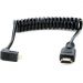 Atomos Right-Angle Micro to Full HDMI Coiled Cable (11.8 to 17.7") main